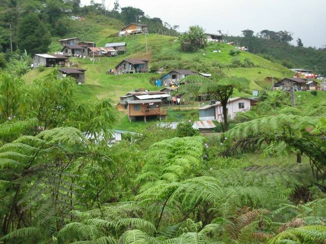 Orang Asli-Dorf (malay. Bergvolk)