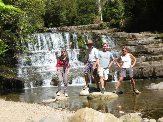 <i>Mit Roswitha und Peter an den Wasserfllen</i>