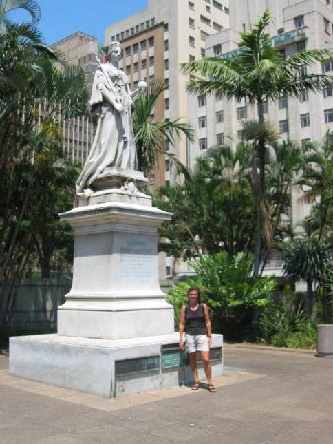 <i>Andrea und Queen Victoria in Durban</i>