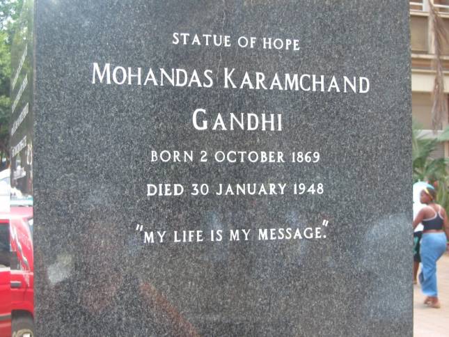 <i>Gandhi-Statue in Pietermaritzburg</i>